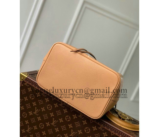 Louis Vuitton NeoNoe MM Bucket Bag in Monogram Leather M45555 Beige 2022