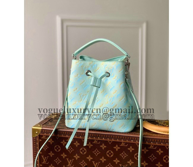 Louis Vuitton NeoNoe BB Bucket Bag in Monogram Leather M46269 Green/Yellow 2022