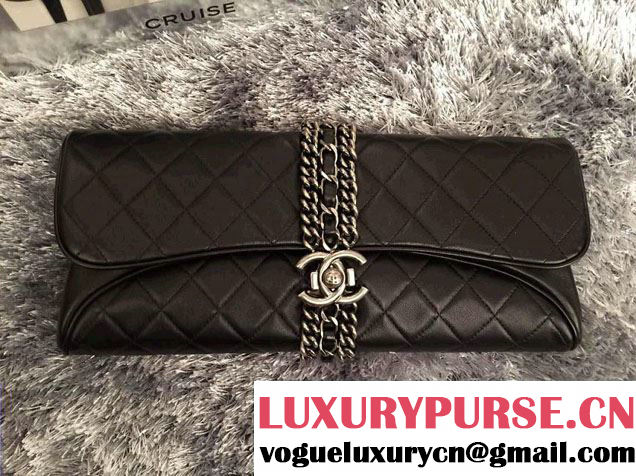 Chanel Lambskin Chain Evening Clutch Bag A94341 2014