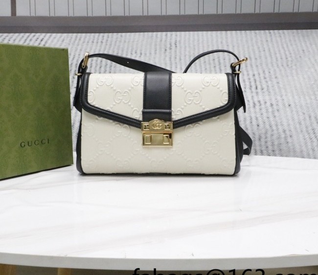 Gucci GG Leather Shoulder bag 675778 White 2022